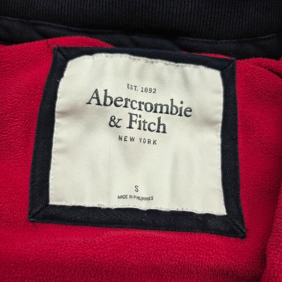 VTG Abercrombie & Fitch Full Zip Hoodie Moose Logo Jacket Women Small - Picture 9 of 11